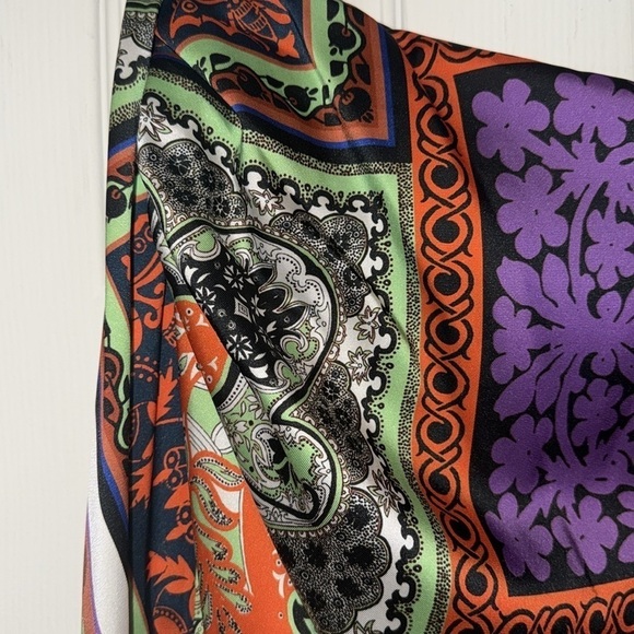 Zara women’s printed two piece crop blouse and skirt set size XL new with tags - Picture 6 of 15